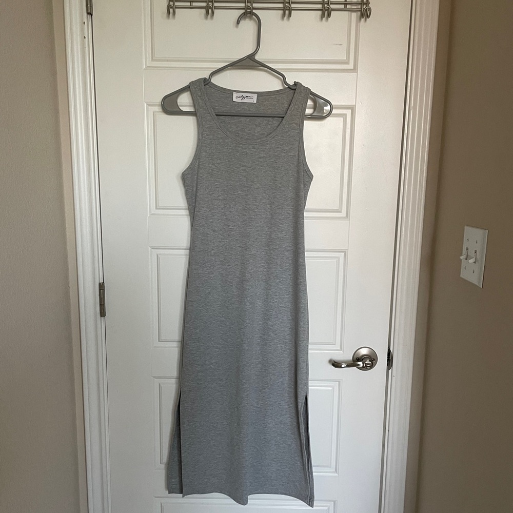 CJLA - Kristin heather gray dress - small